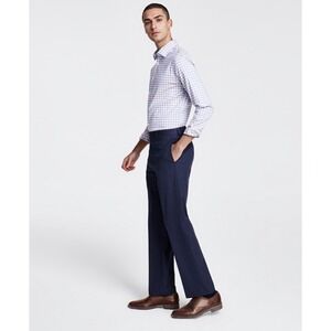 Michael Kors Dress Pants Mens 34x32 Blue Pattern Marvin Straight Leg Trouser NWT